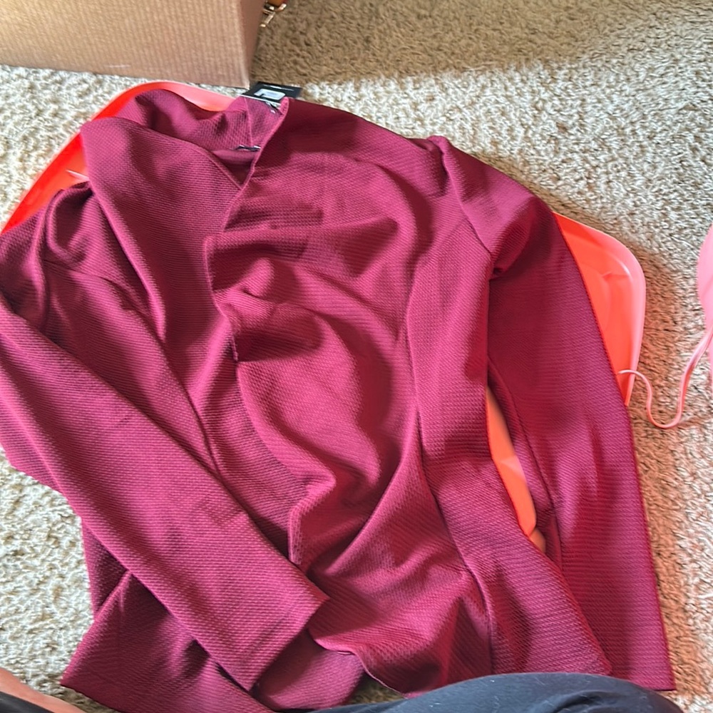 Burgundy Blazer